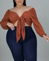 Elena Top ( brown )